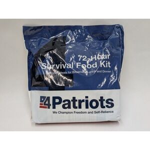 4Patriots 72 Hour Survival Food Kit Meals Dinner Emergency Preparedness